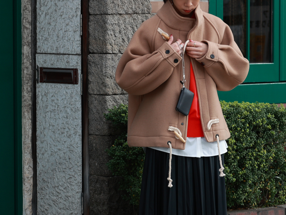HYKE DOUBLE FACE DUFFEL JACKET & COAT HYKE DOUBLE FACE DUFFEL JACKET & COAT