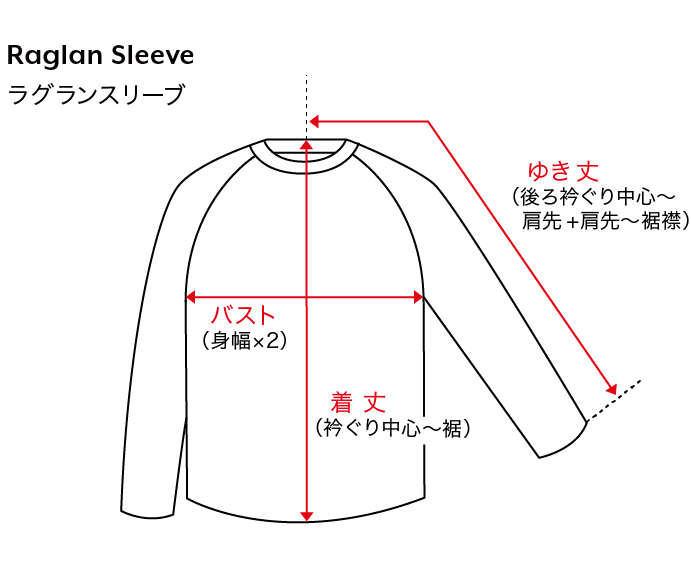 ラグランスリーブ