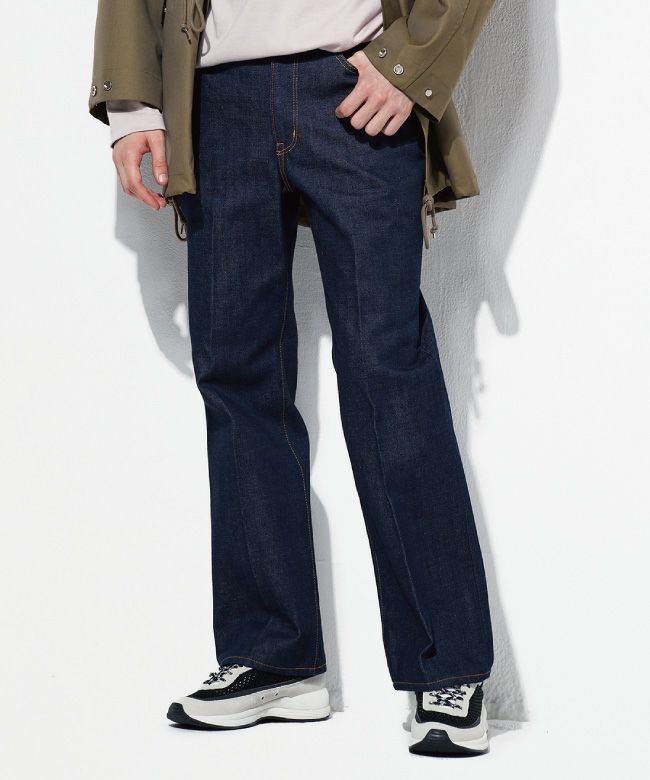 JAPAN DENIM(ジャパンデニム)】 MARKAWARE _ CENTER PRESS STRAIGHT FIT PANTS｜PARIGOT  ONLINE（パリゴオンライン）