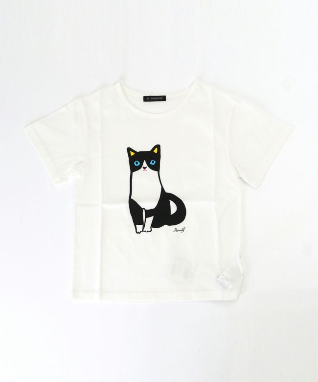 ネコプリントTシャツ | MUVEIL Online Shop