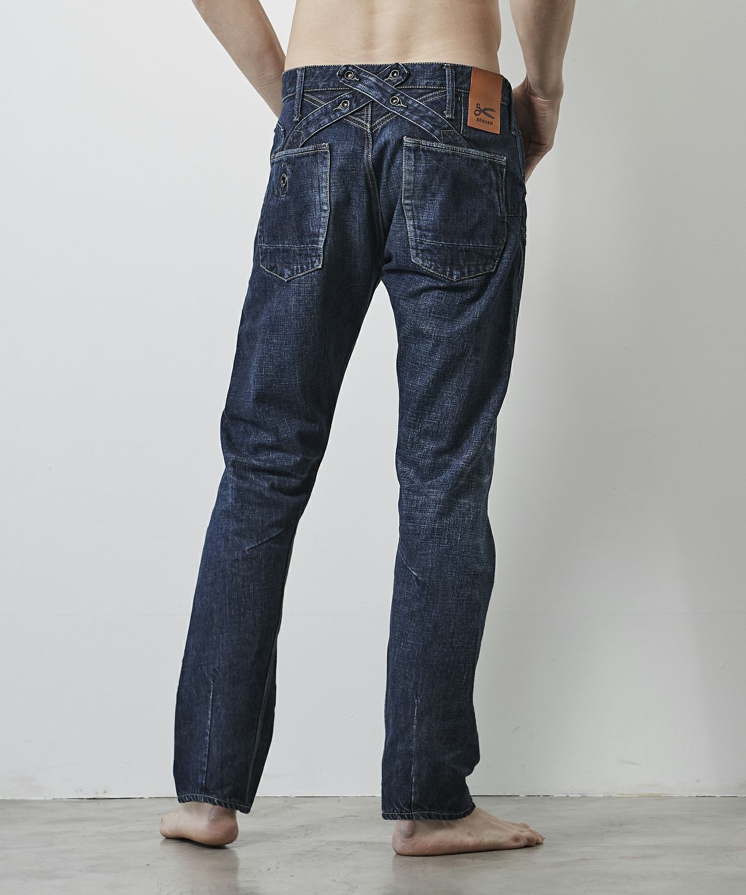 JAPAN DENIM(ジャパンデニム)】 DENHAM_CROSS BACK TAPERED PANTS 