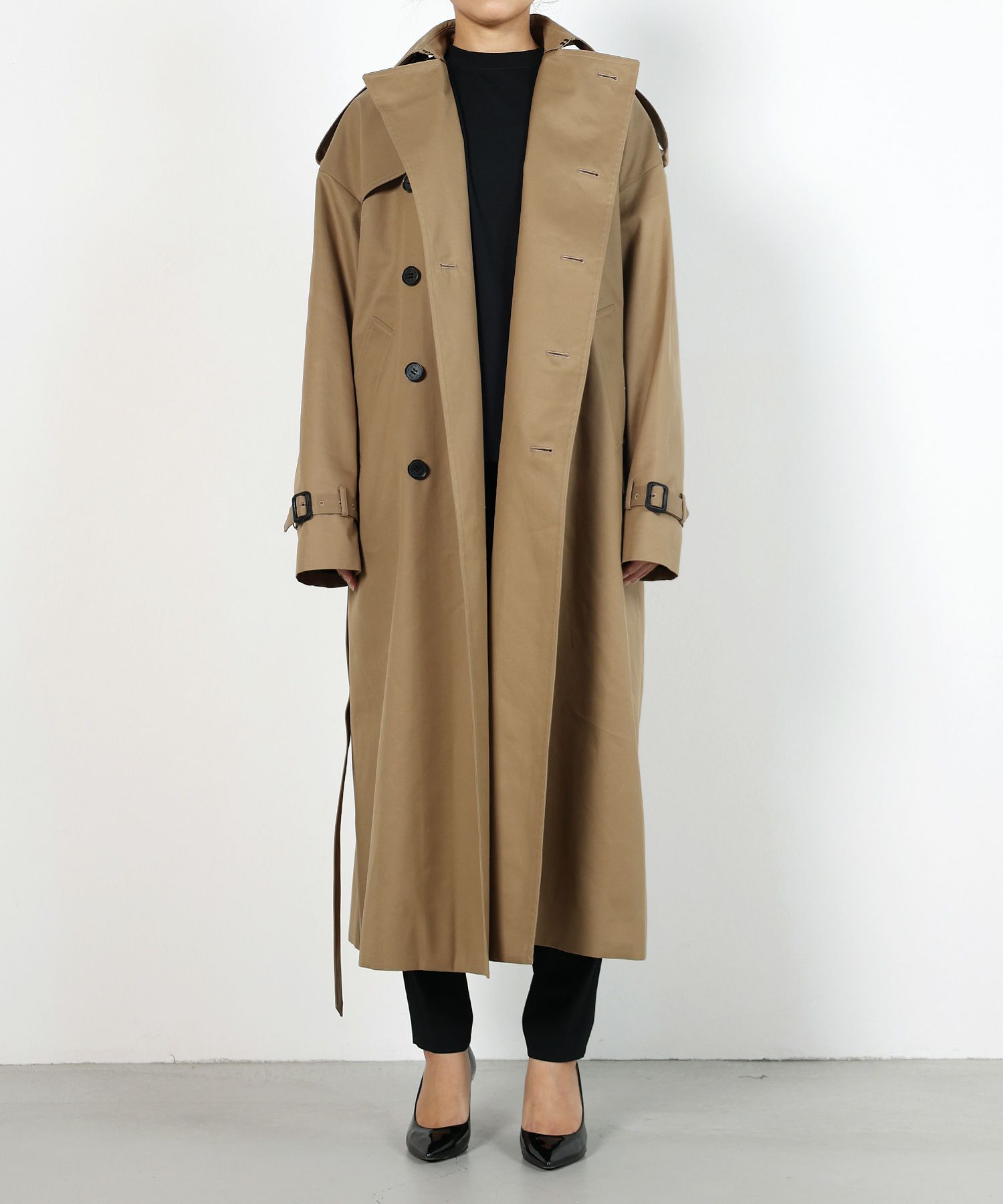 HYKE(ハイク)】 TRENCH COAT/BIG FIT コート 通販 