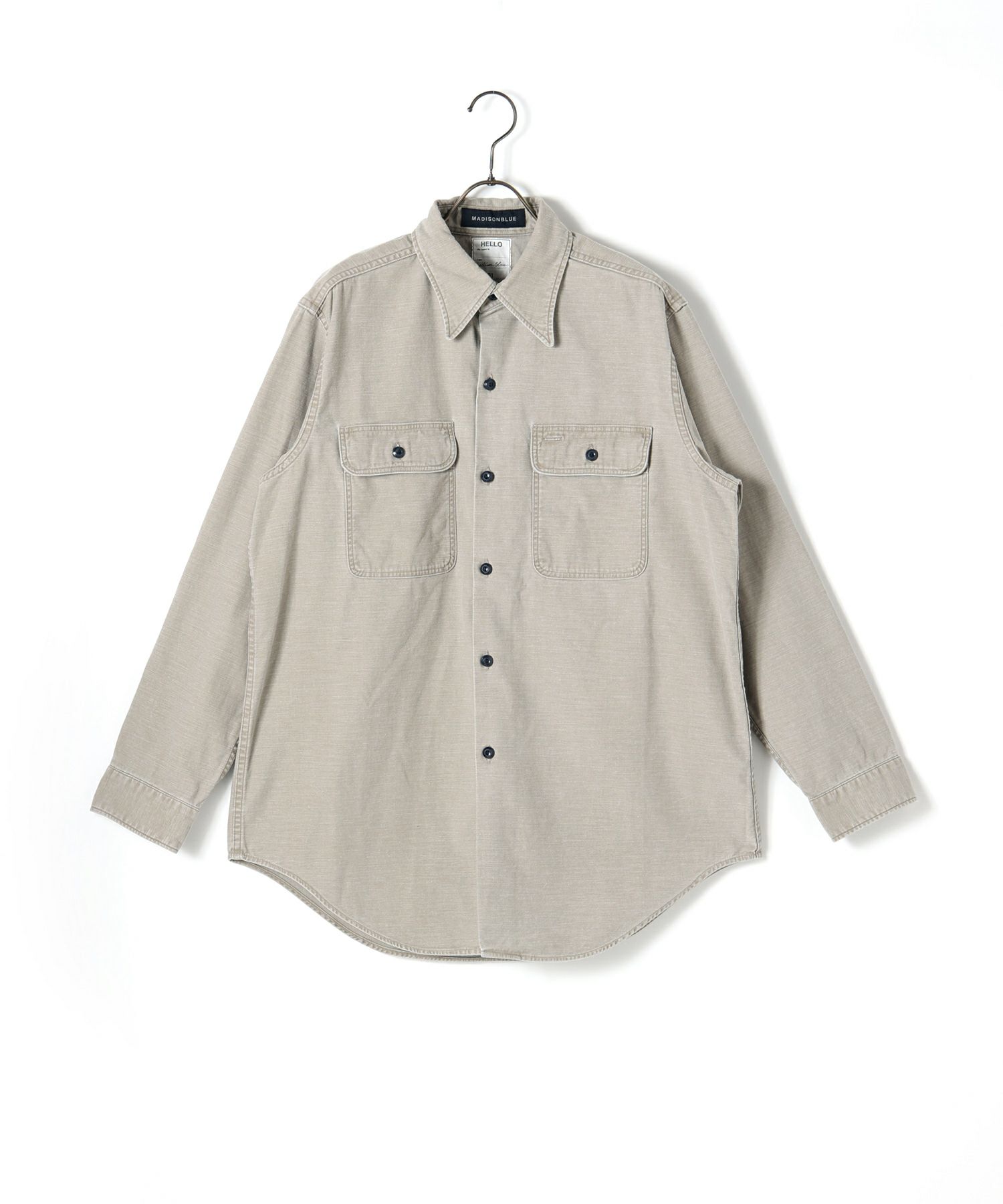 MADISONBLUE(マディソンブルー)】 HAMPTON BACK SATIN SHIRT｜PARIGOT 