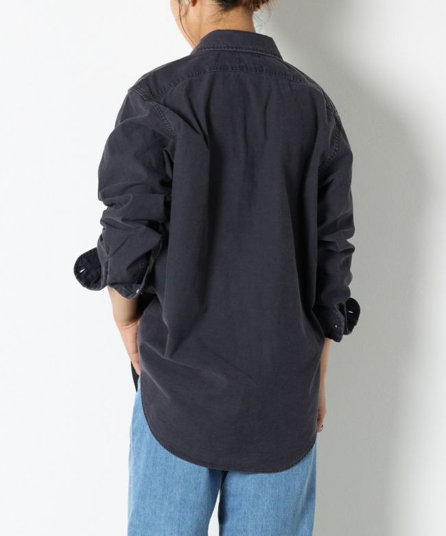 MADISONBLUE(マディソンブルー)】 HAMPTON BACK SATIN SHIRT｜PARIGOT