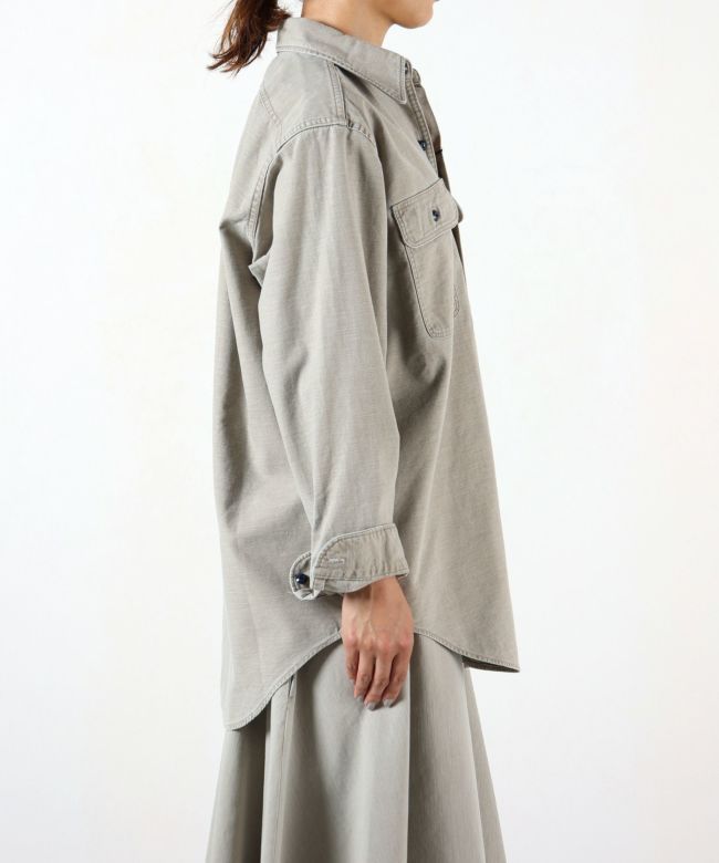 MADISONBLUE(マディソンブルー)】 HAMPTON BACK SATIN SHIRT