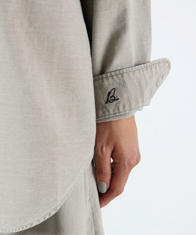 MADISONBLUE(マディソンブルー)】 HAMPTON BACK SATIN SHIRT