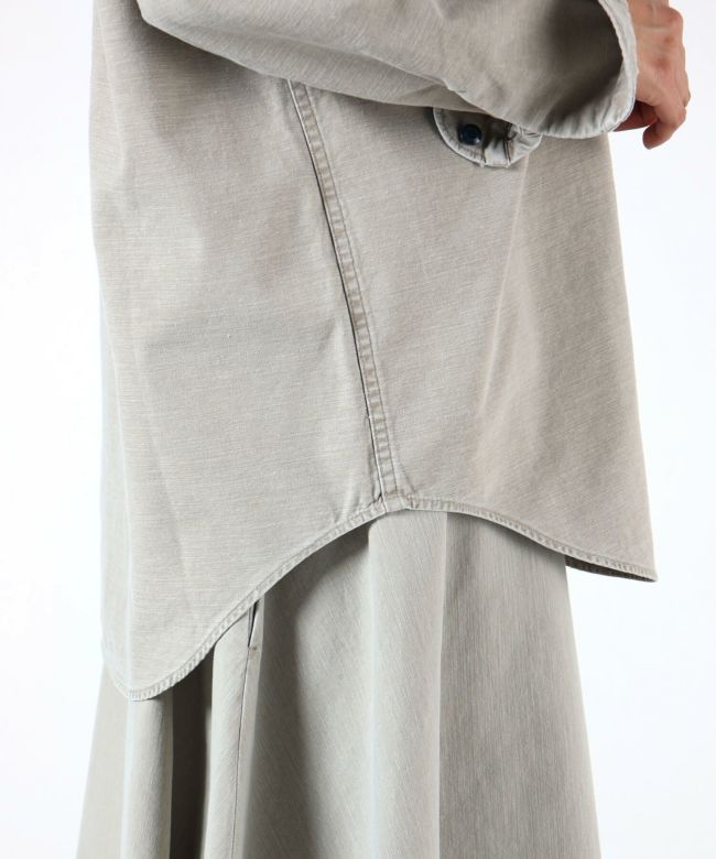 MADISONBLUE(マディソンブルー)】 HAMPTON BACK SATIN SHIRT