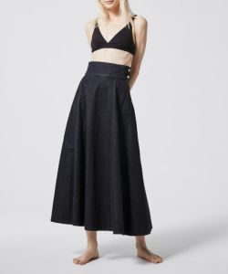 JAPAN DENIM(ジャパンデニム)】 PIPING FLARE SKIRT｜PARIGOT ONLINE