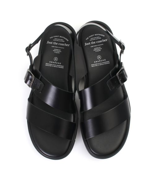 2S5912/未使用品 foot the coacher MOC SANDALS(WAVE STITCH) フットザ