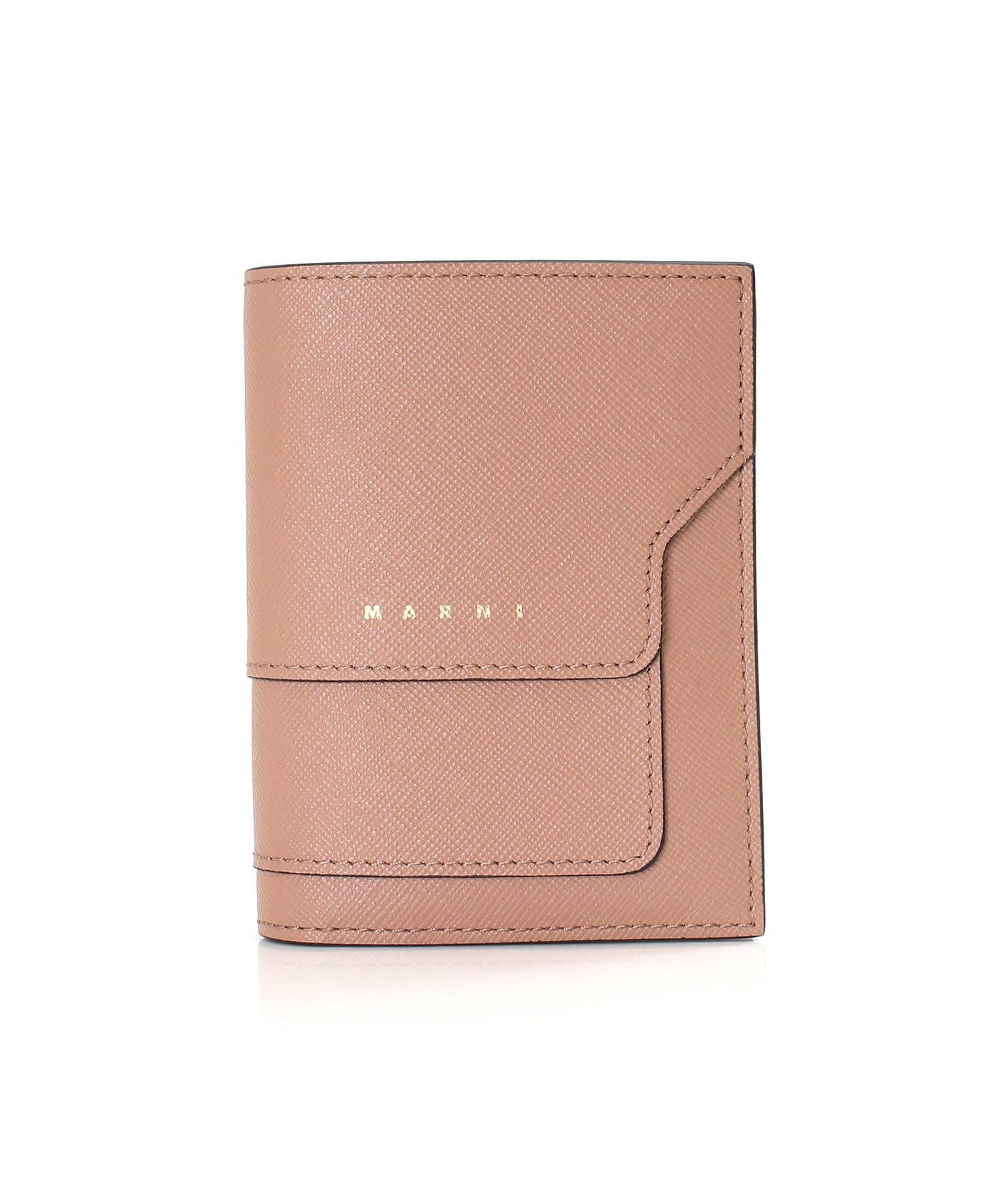 MARNI(マルニ)】 サフィアーノカーフスキンバイフォールドウォレット 