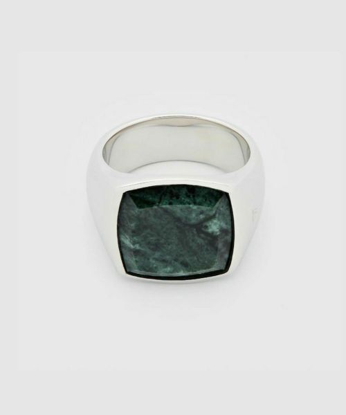 TOM WOOD(トムウッド)】 Cushion Green Marble リング｜PARIGOT ONLINE 