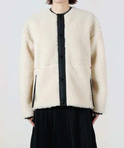 WHITEHYKE ハイク　FAUX SHEARLING JACKET ホワイト