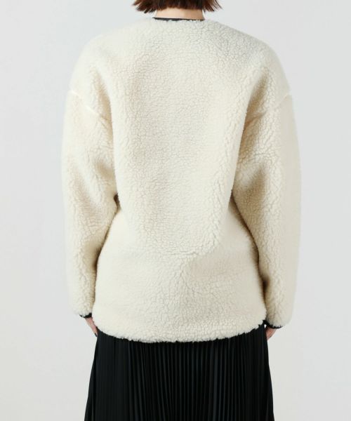 HYKE ハイク ボアFAUX SHEARLING CROPPED VEST HYKE ハイク ボアFAUX SHEARLING CROPPED VEST