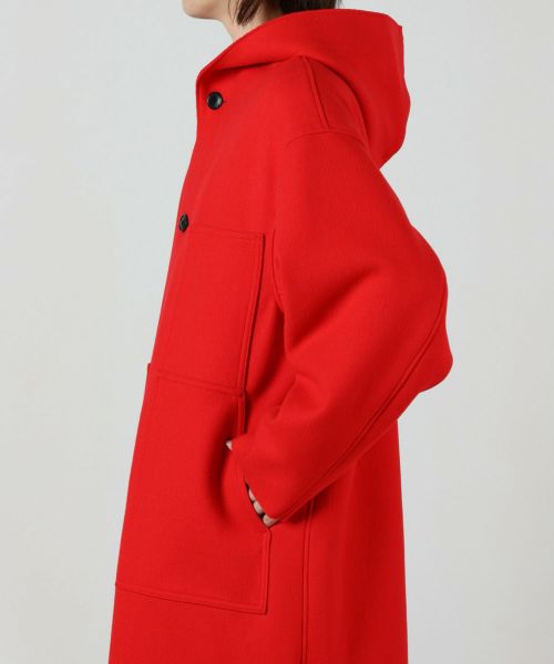 BIOTOP(ビオトープ) / WOMEN【HYKE】MELTON HOODED WORK COAT