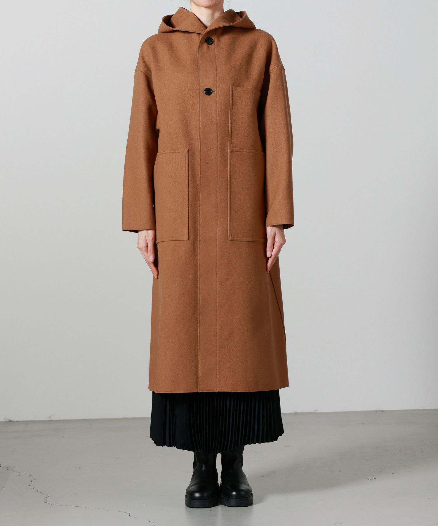 HYKE(ハイク)】MELTON HOODED WORK COAT｜PARIGOT ONLINE（パリゴ 