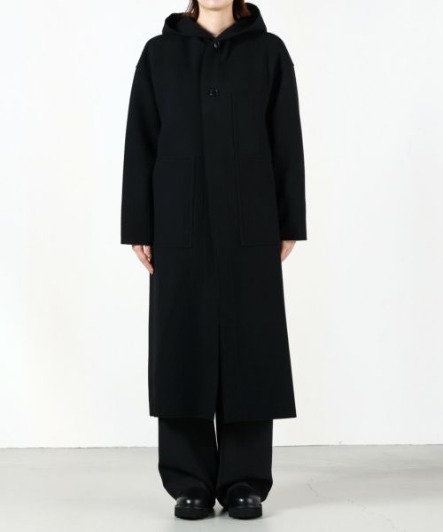 HYKE(ハイク)】 《24AW予約》MELTON HOODED WORK COAT｜PARIGOT ONLINE ...