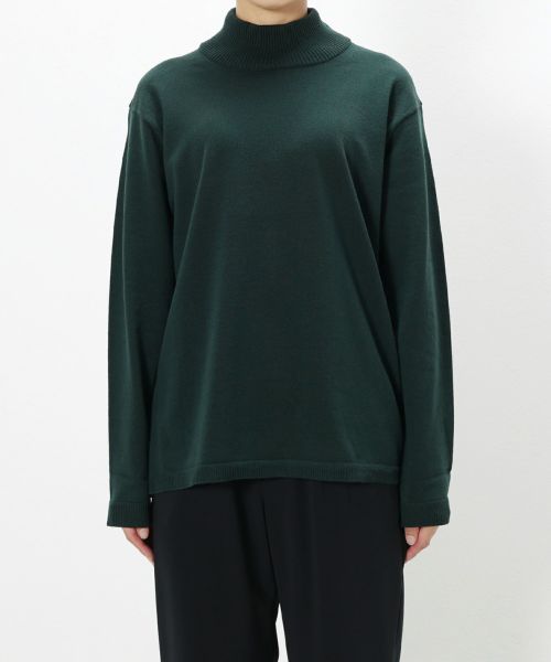 ATON(エイトン)】 NATURAL DYE WOOL | HIGHNECK SWEATER｜PARIGOT