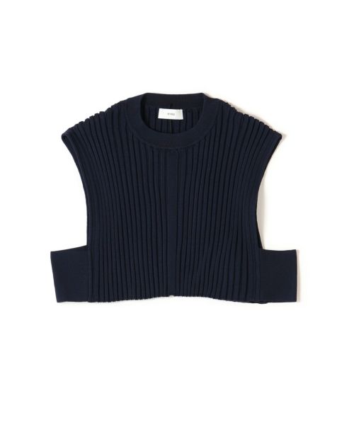 HYKE(ハイク)】 WIDE RIBBED CROPPED VEST｜PARIGOT ONLINE（パリゴ