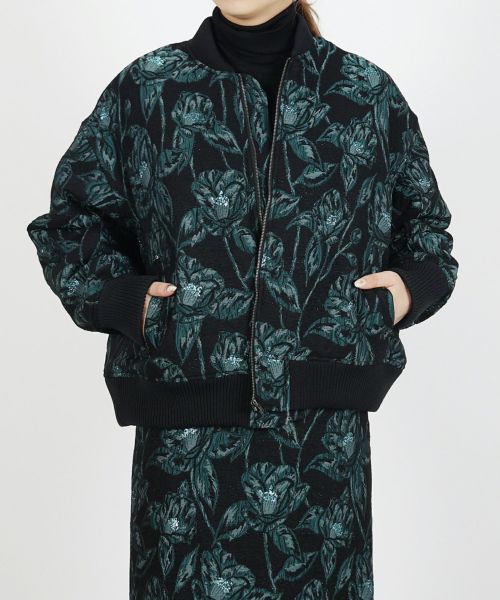 EBONY(エボニー)】 Camellia jacquard Blouson｜PARIGOT ONLINE