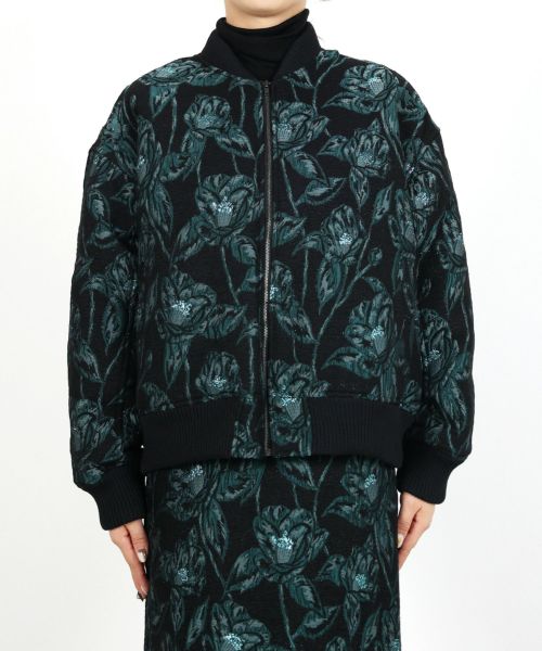 EBONY(エボニー)】 Camellia jacquard Blouson｜PARIGOT ONLINE