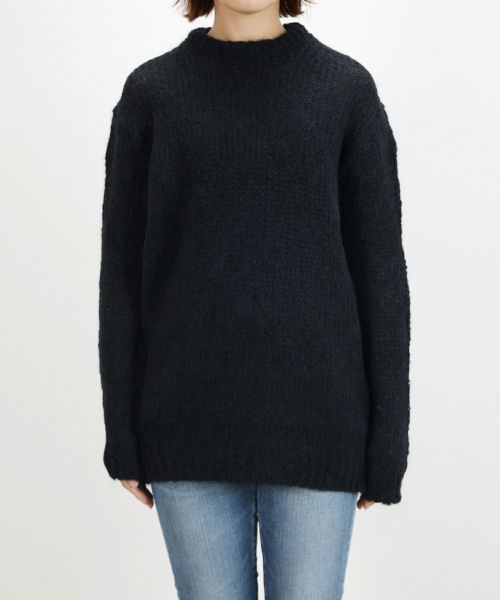 LOOSE FIT POLO S.MOHAIR | KNIT | MADISONBLUE