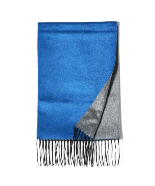 【PIACENZA(ピアツェンツァ)】 シルクカシミヤバイカラーマフラー PIACENZA マフラー PIACENZA マフラー PIACENZA(ピアツェンツァ