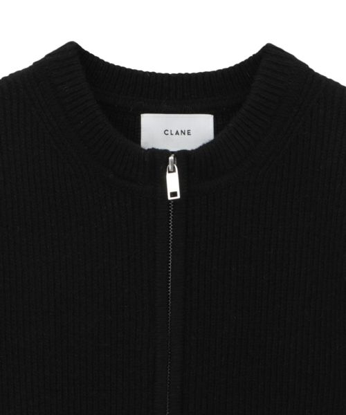 CLANE(クラネ)】 ZIP RIB KNIT TOPS｜PARIGOT ONLINE（パリゴオンライン）