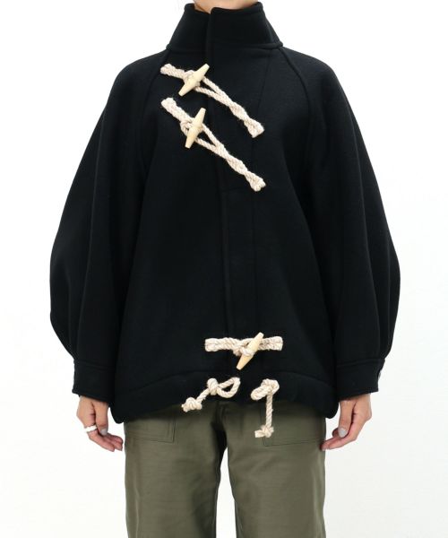 サイズ2hyke(ハイク)コート/DOUBLE FACE DUFFLE JACKET