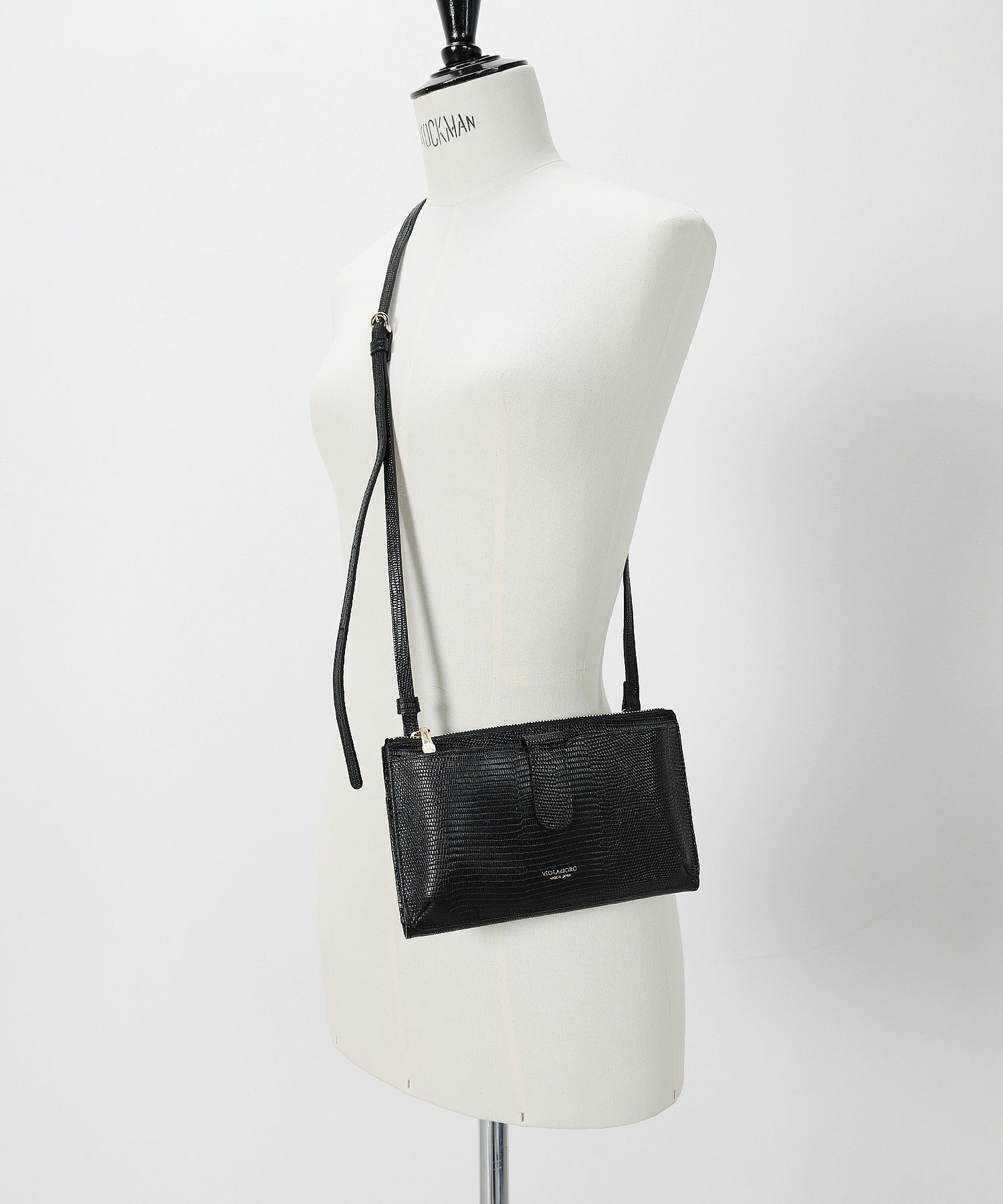 VIOLAd'ORO(ヴィオラドーロ)】 リザード型押しレザー 横型