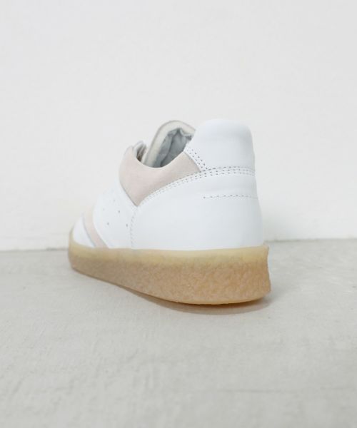 直営店☆MM6☆ 6 コート スニーカー ホワイト 異素材 MM6 Maison Margiela(エムエムシックス メゾン マルジェラ)】 6