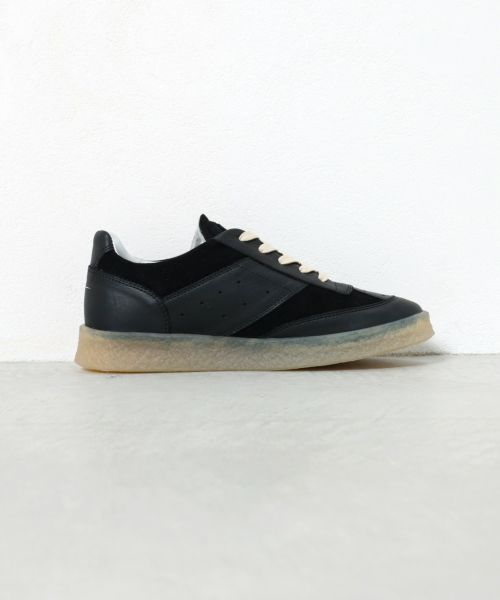 MM6 エムエムシックス スニーカー 黒xシルバー 2122624S0131 MM6 SNEAKERS Black（エムエムシックス スニーカーズ-ブラック