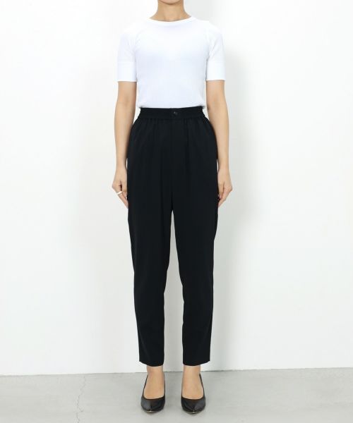 STRECH TAPERED PANTS-ストレッチテーパードパンツ-HYKE（ハイク