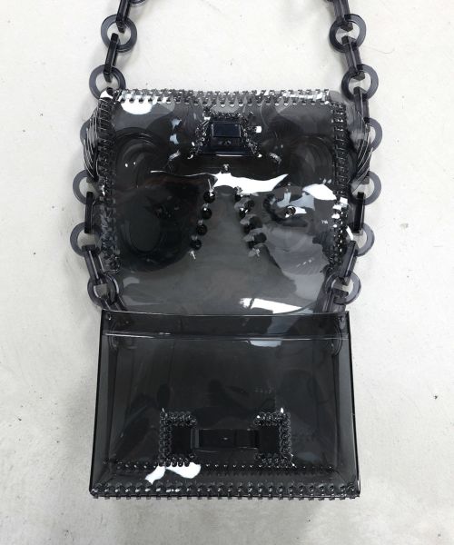 人気定番Mame Kurogouchi DRUM BAG（CLEAR） ハンドバッグ