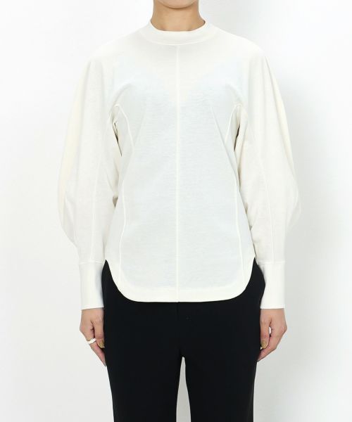 Mame Kurogouchi(マメ クロゴウチ)】 Cotton Jersey Top｜PARIGOT