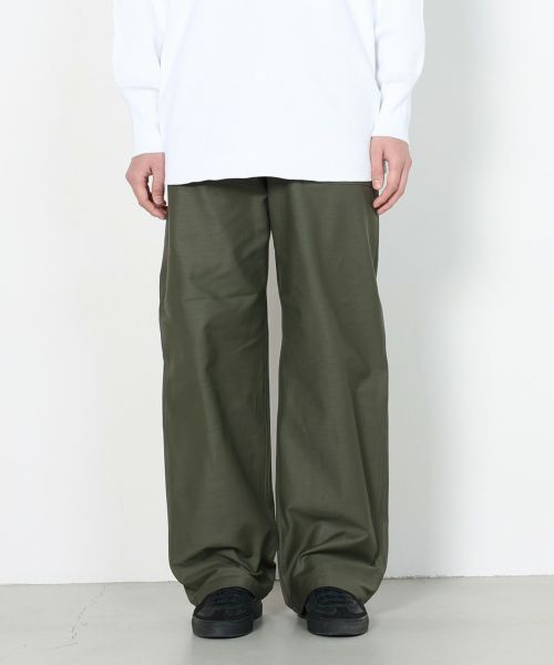 【HYKE(ハイク)】 ≪Genderless≫ BACK SATIN BAKER PANTS