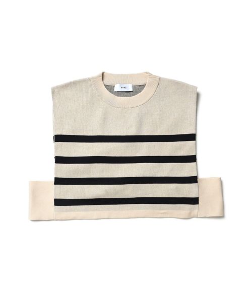 HYKE(ハイク)】 STRIPED SWEATER CROPPED TOP｜PARIGOT ONLINE（パリゴ