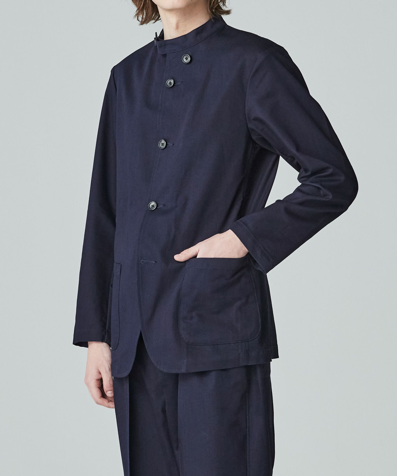 JAPAN DENIM(ジャパンデニム)】RAINMAKER _OFFICER COLLAR DENIM 