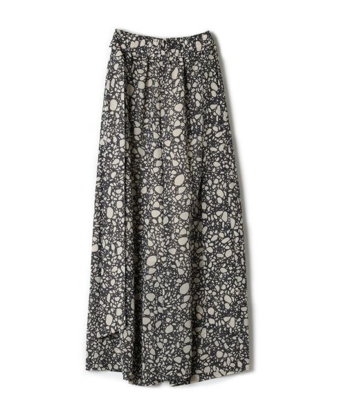 HYKE W/P PEBBLE PRINTED WIDE LEG PANTS 一番の 25000円 www