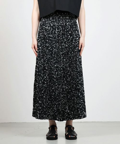 フルオーダー HYKE ハイク PEBBLE PRINTED SKIRT 2023ss