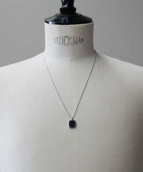 TOM WOOD(トムウッド)】 Cushion Pendant Onyx ネックレス