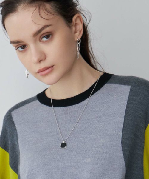 【TOM WOOD】トムウッド クッションペンダントネックレス Cushion Pendant Onyx - Tom Wood Project Official Online Store