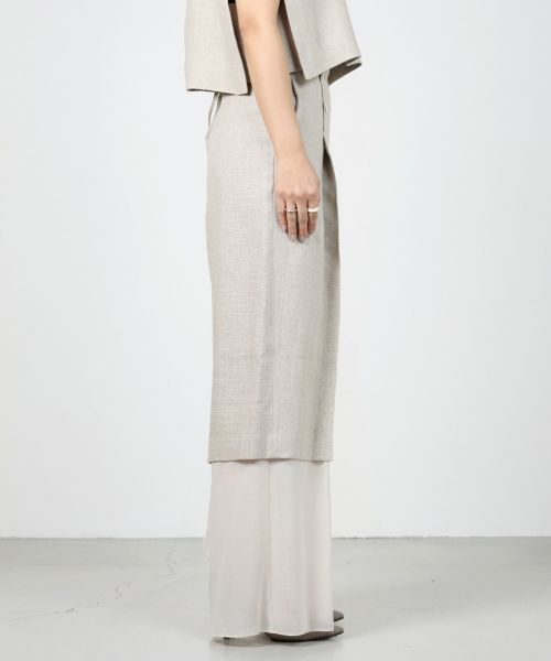 HYKE(ハイク)】 LINEN LAYERED PANTS｜PARIGOT ONLINE（パリゴオンライン）