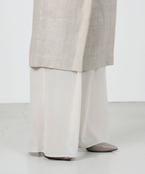 HYKE(ハイク)】 LINEN LAYERED PANTS｜PARIGOT ONLINE（パリゴオンライン）