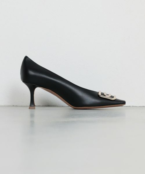 PELLICO デュエ アネッリ エナメル パンプス 3.5cm NAVY