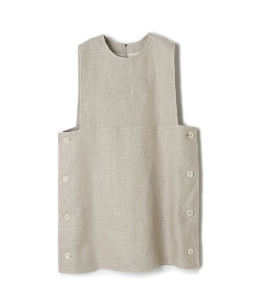 HYKE(ハイク)】 LINEN LONG VEST｜PARIGOT ONLINE（パリゴオンライン）