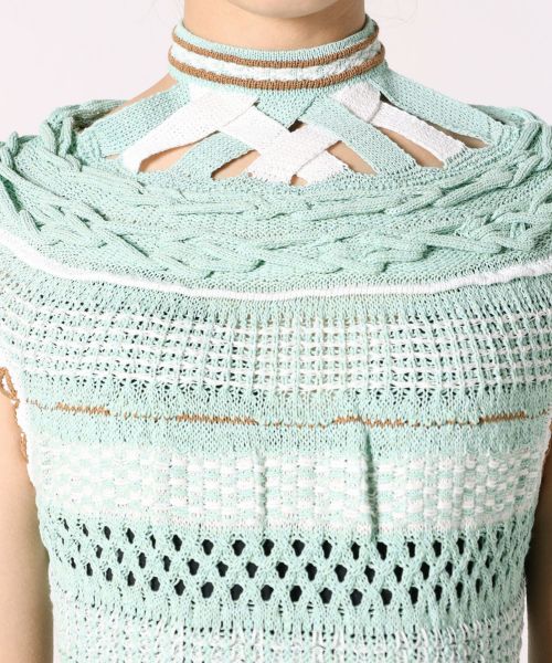 Mame Kurogouchi(マメ クロゴウチ)】 Bamboo Basket Pattern