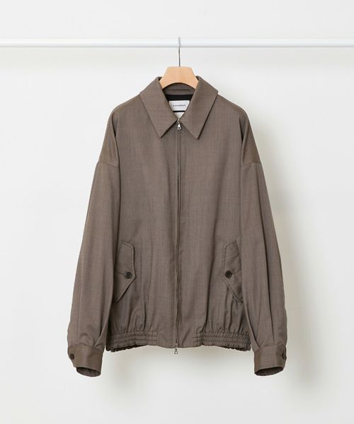 MARKAWARE(マーカウェア)】 ORGANIC WOOL TROPICAL WIDE SPORTS JACKET