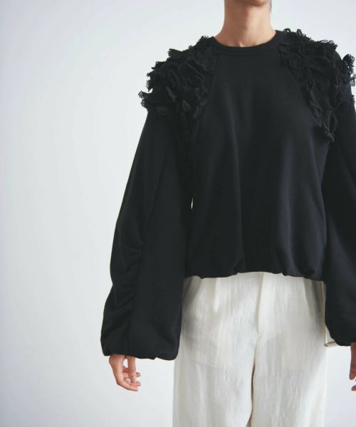 muller of yoshiokubo(ミュラーオブヨシオクボ)】FRILLED TUCK JERSEY