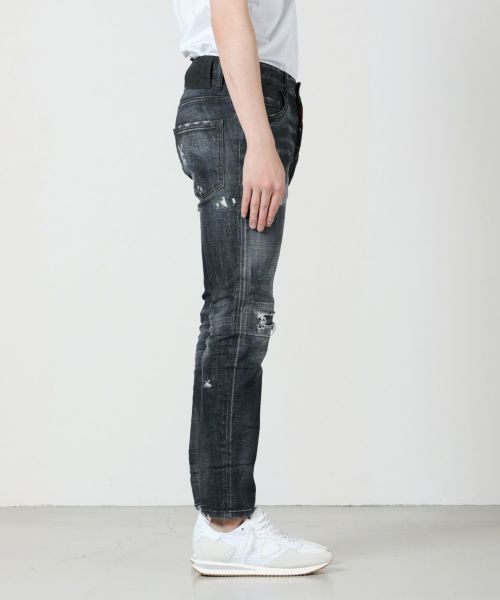 DSQUARED2(ディースクエアード)】 BLACK EASY WASH TIDY BIKER JEANS｜PARIGOT  ONLINE（パリゴオンライン）