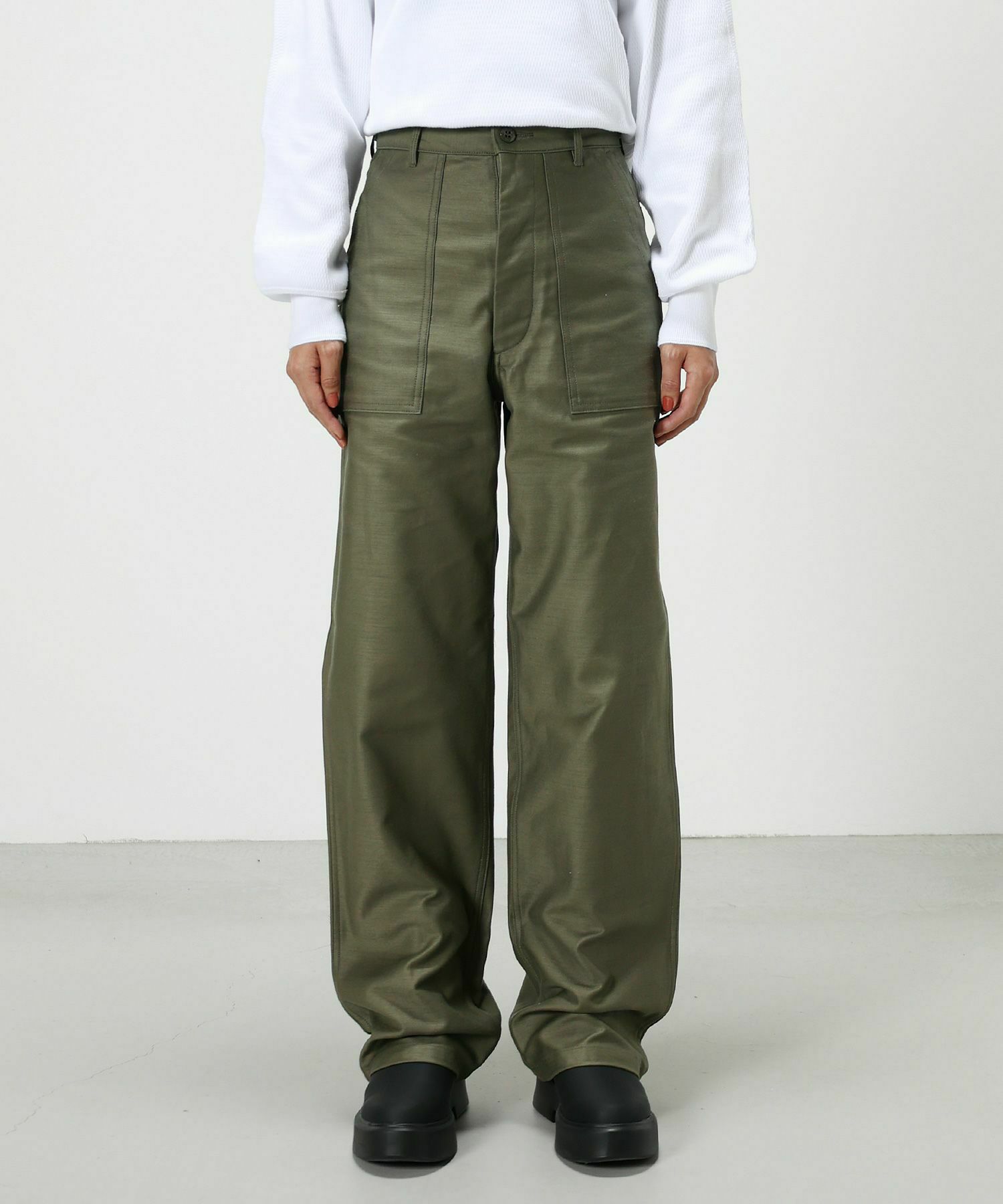 leinwande Work Trousers カーキ